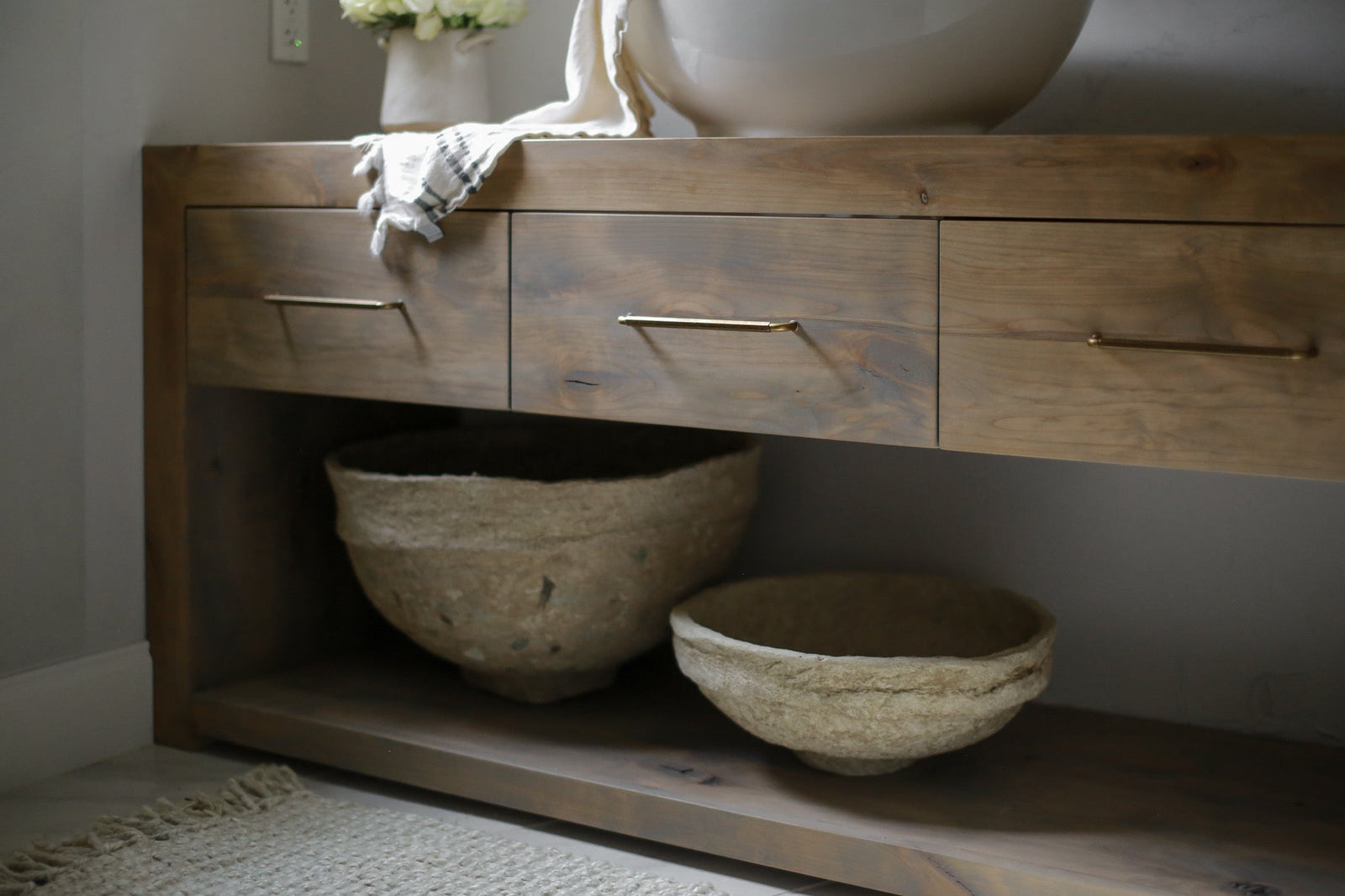 Tulsa Bathroom Renovation: A Custom Solid Wood Vanity and Timeless Design Transformation