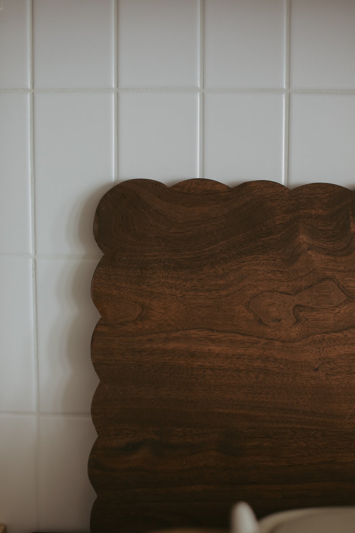 Scalloped Black Walnut Board
