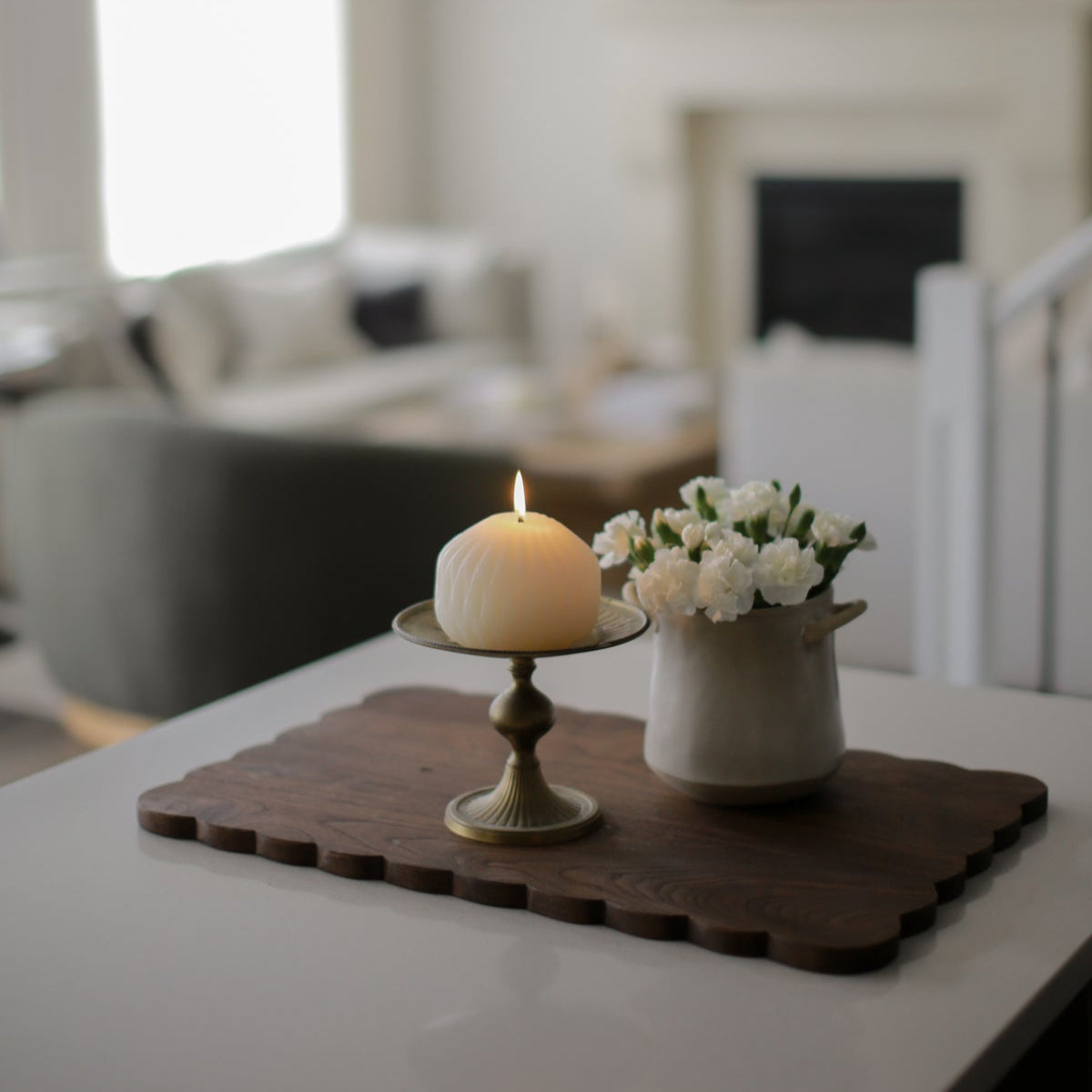 Scalloped Black Walnut Board