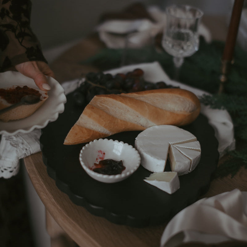 Scalloped Sapele Oval Riser