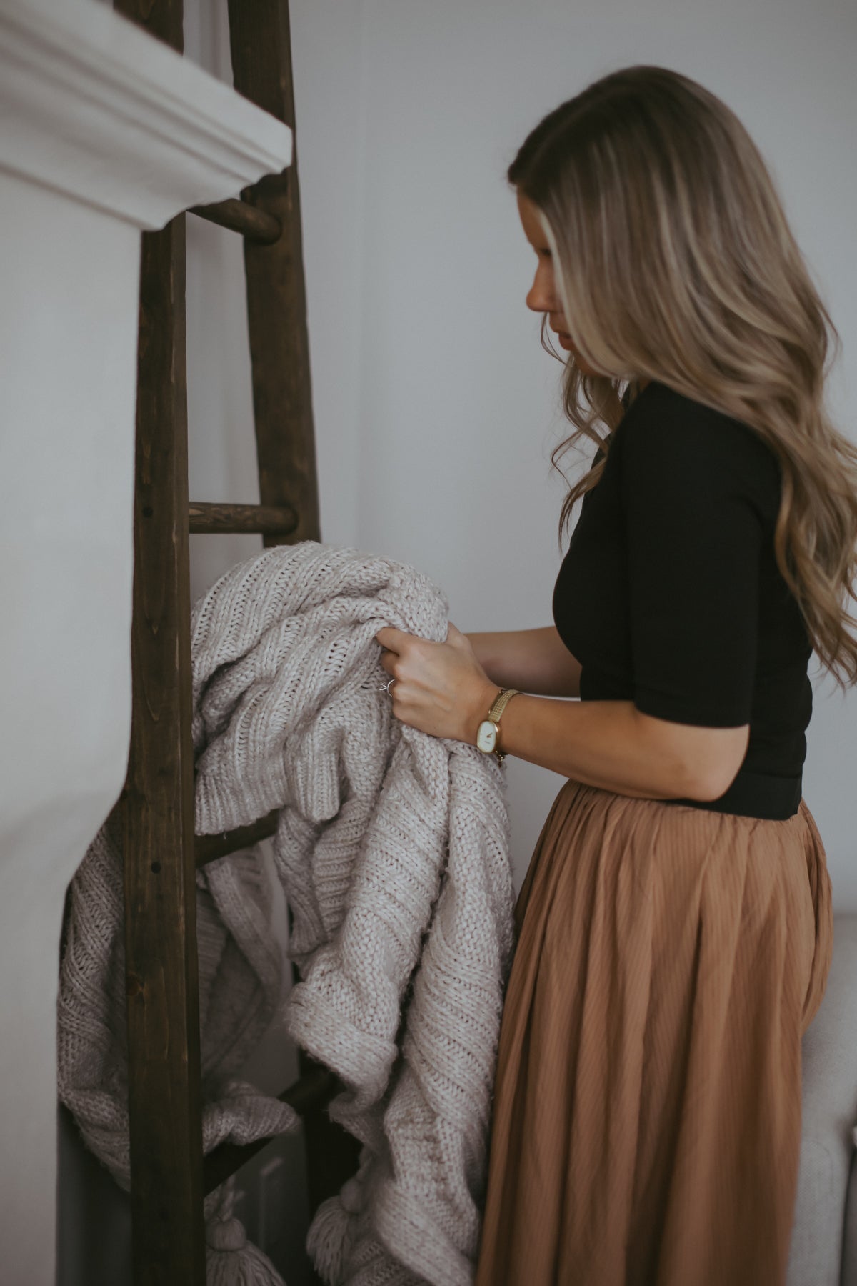 Farmhouse Blanket Ladder