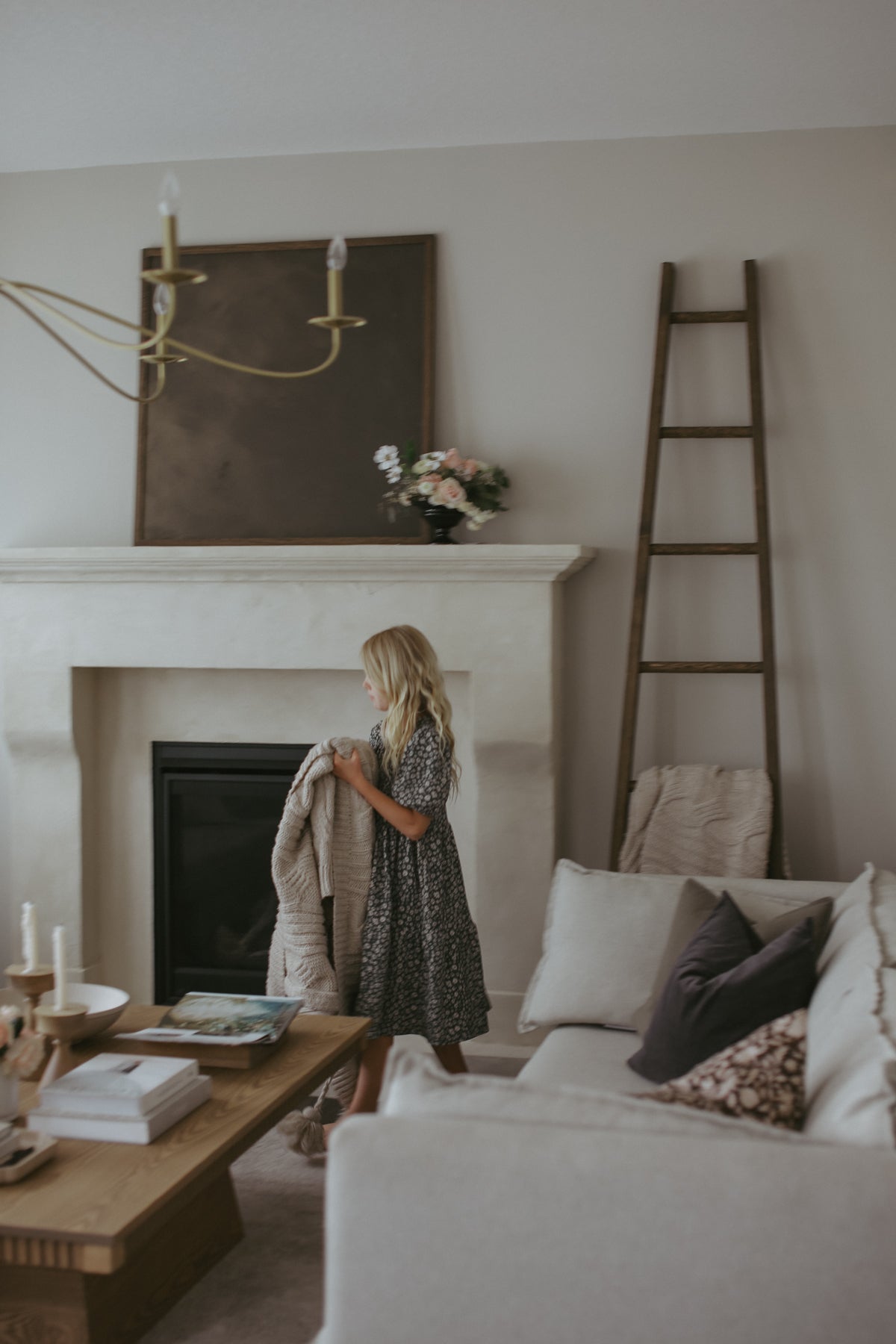 Farmhouse Blanket Ladder