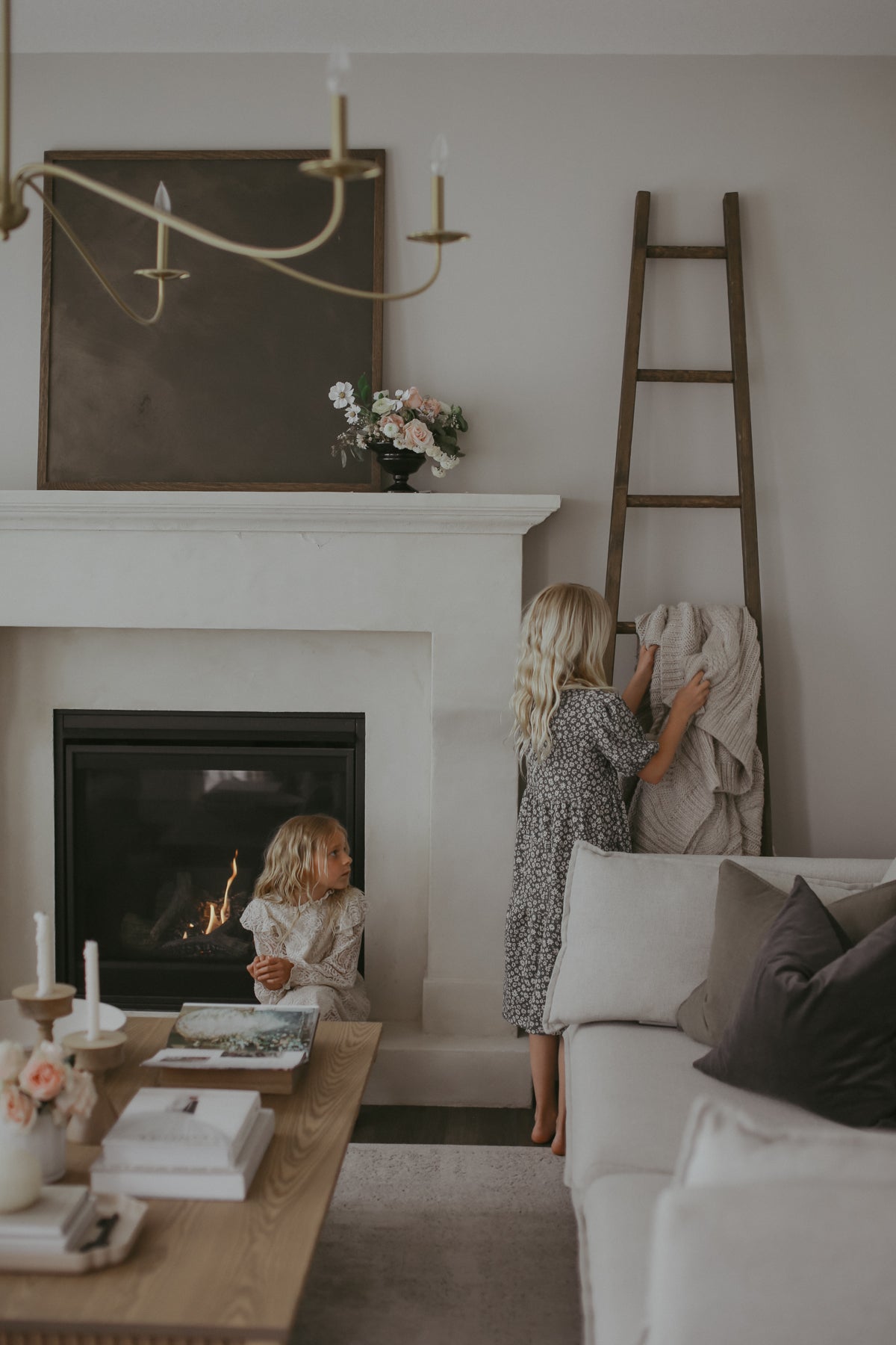 Farmhouse Blanket Ladder