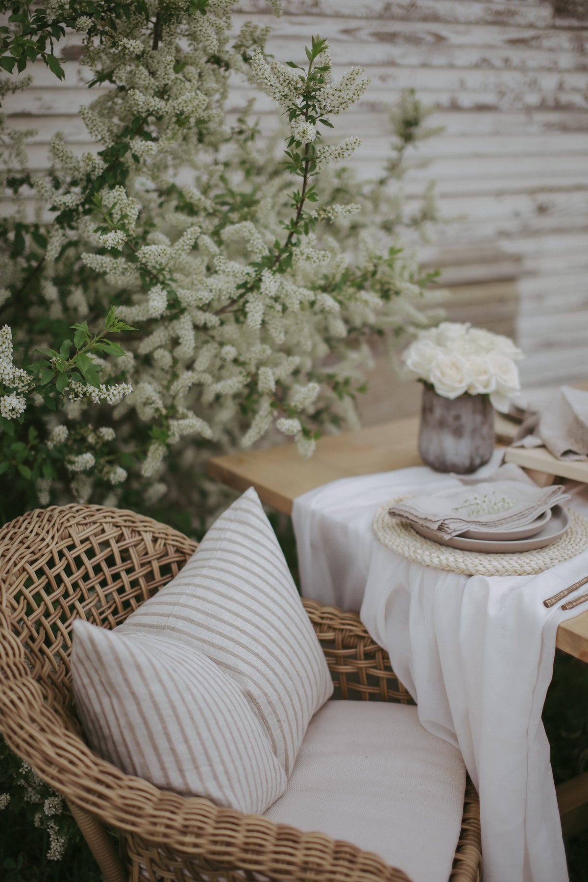 Linen Pinstripe Pillow