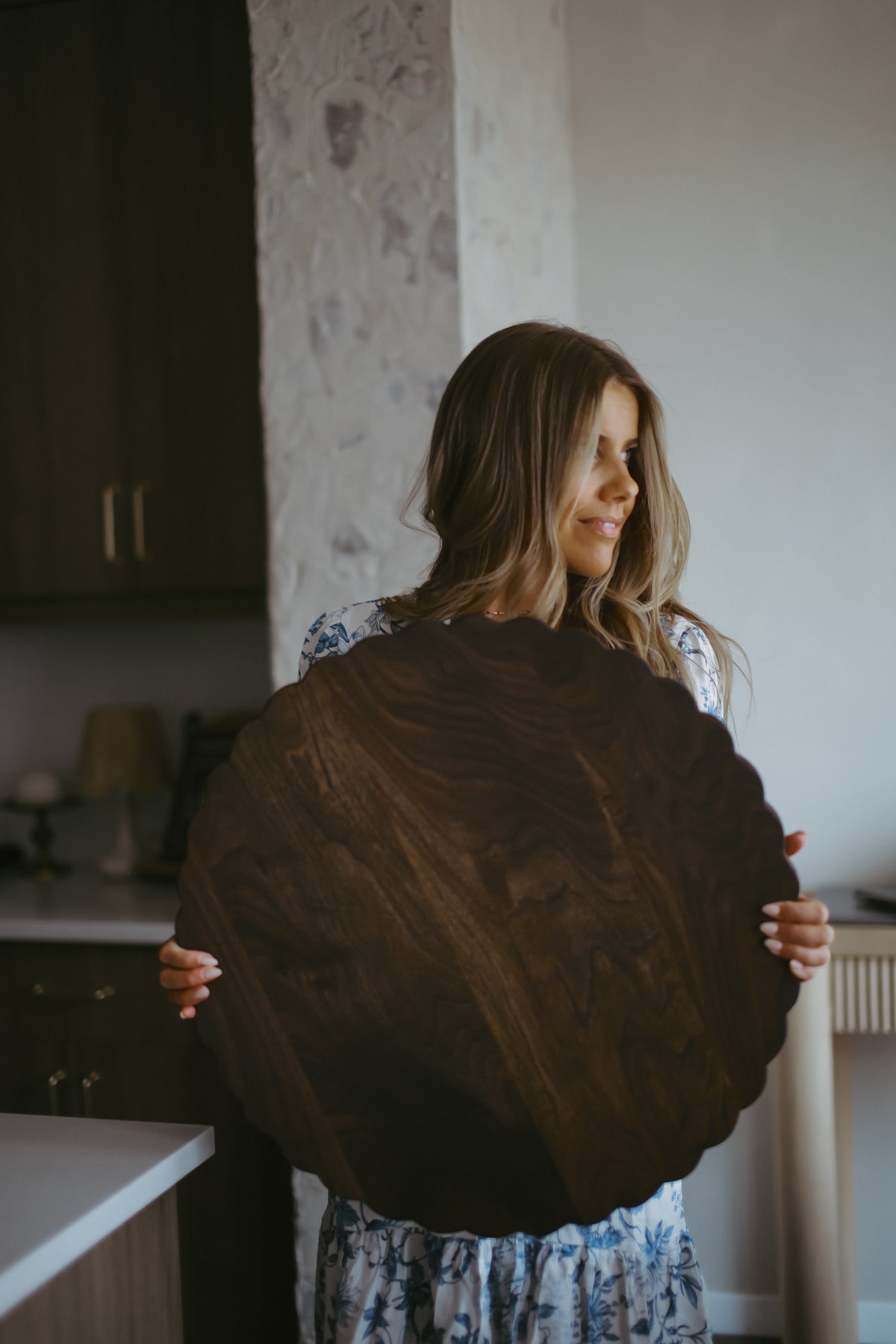 Scalloped Black Walnut Board