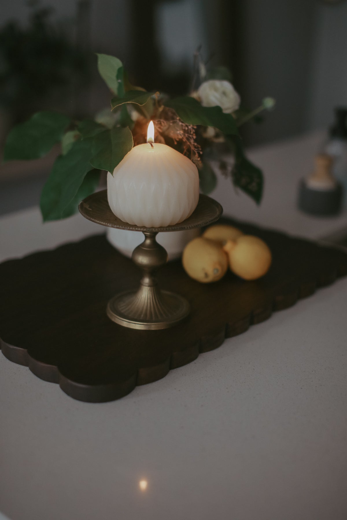 Scalloped Black Walnut Board