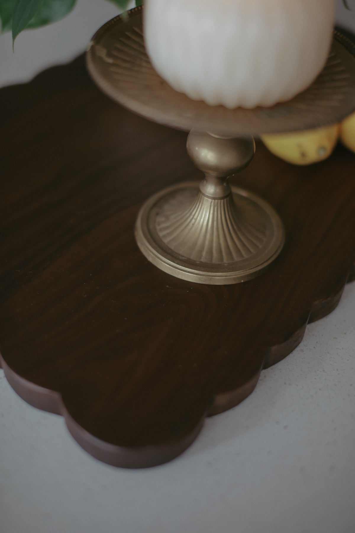 Scalloped Black Walnut Board