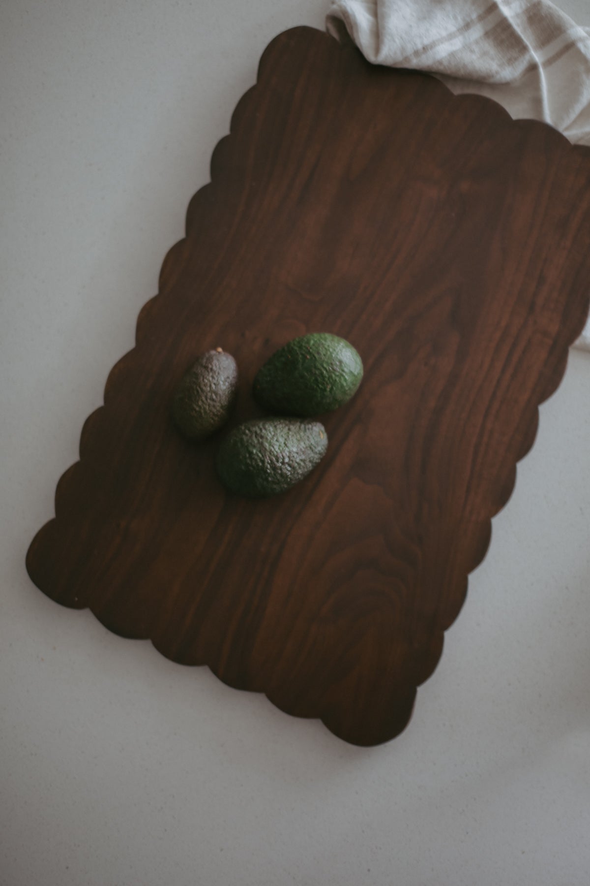 Scalloped Black Walnut Board