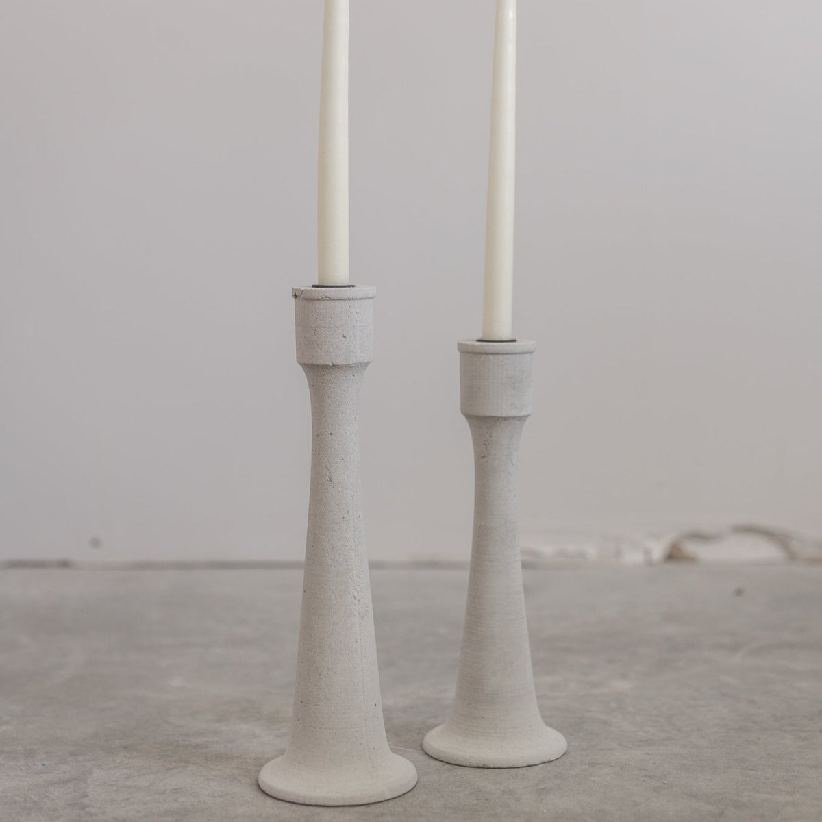 Prairie Concrete Candle Holders