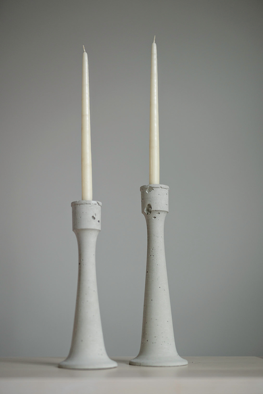 Prairie Concrete Candle Holders
