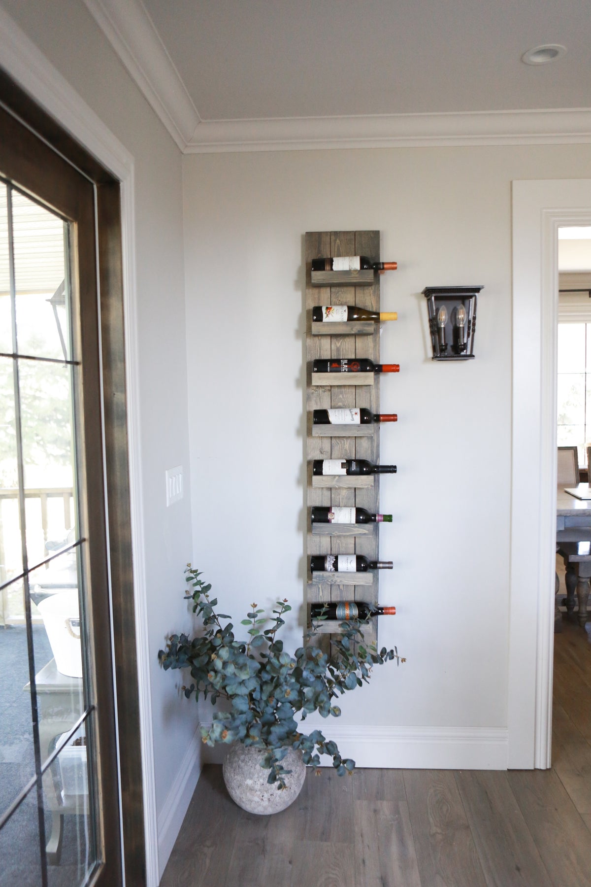 Farmhouse Wine Shelf