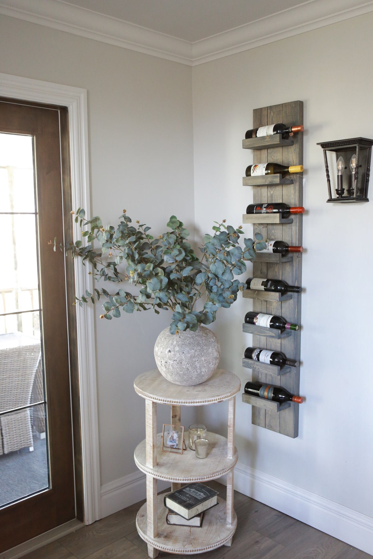 Farmhouse Wine Shelf